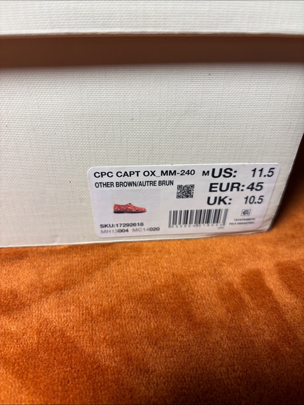 Sperry Brown Spotted Leather Lace-Up Loafers - Picture 7 of 8
